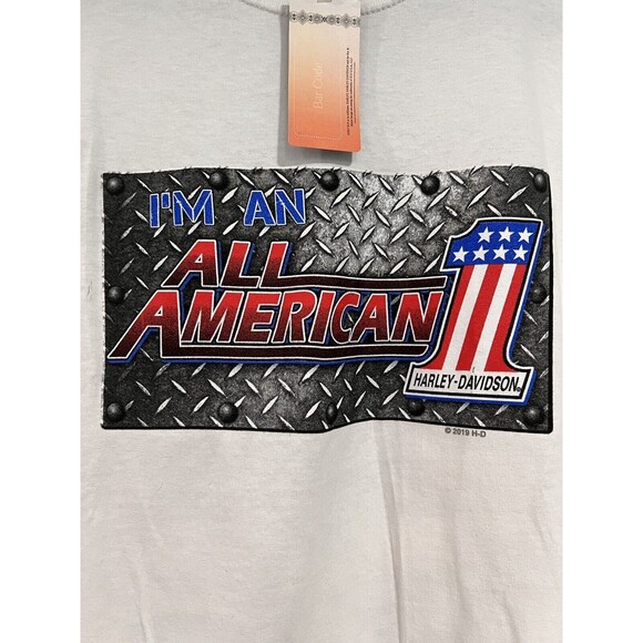 Harley Davidson Mens T-shirt XL White Southern Maryland‎ All American NEW - Picture 2 of 8